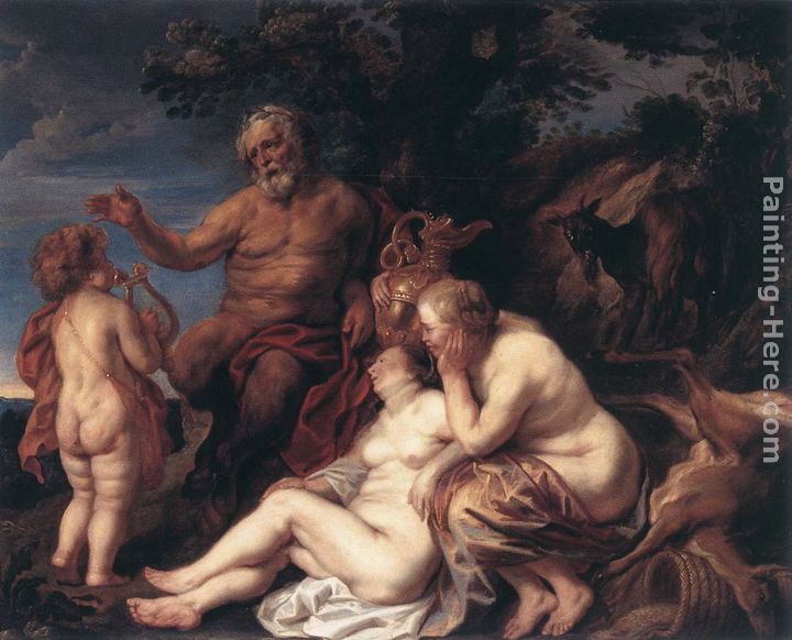 Education of Jupiter painting - Jacob Jordaens Education of Jupiter art painting